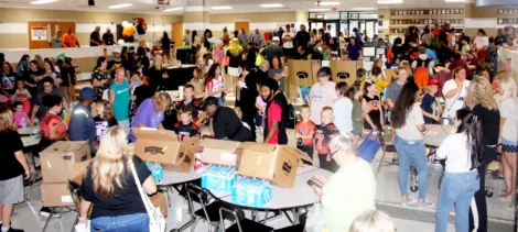Wellsville students, family participate in Back to School Bash